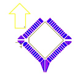 OFP和PLCC型集成塊如采用紅膠工藝過波峰,需采用斜角45度方式擺放，且每邊的最后一個引腳均需添加盜錫焊盤