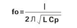 諧振頻率(fo)可以從電感自身電感值(L)和它的等效并聯電容值(Cp)得到