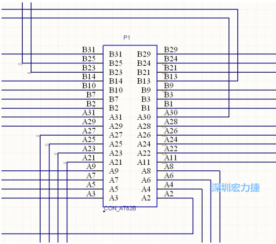 雙擊 1.SchDoc，文件可以被正常打開，下圖是其中的一部分：