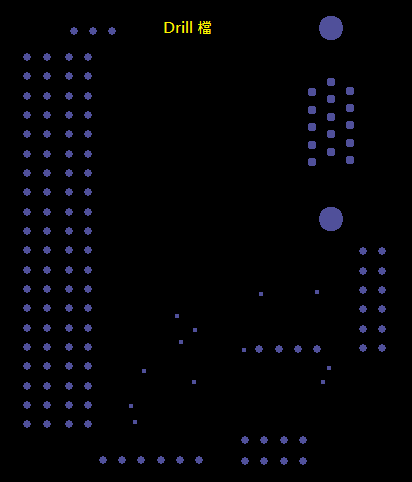 產生Drill File及 Map File 的Gerber 檔案，此會產生描述此PCB所用到的鉆孔的孔徑尺寸及鉆孔的座標資訊。