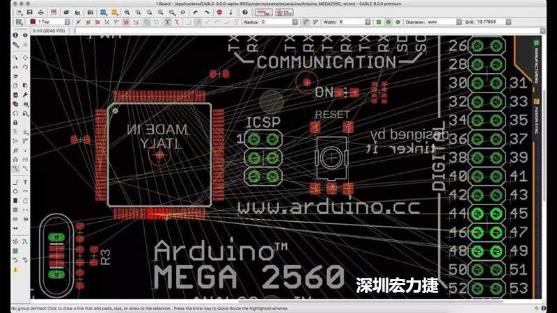 CadSoft EAGLE是一款專業的印刷電路板(PCB)設計軟件，低成本、便于使用、功能強大。