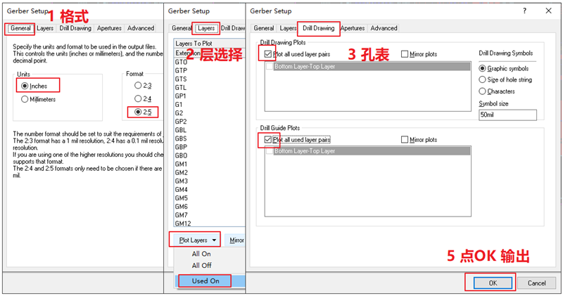 輸出Gerber部分，File下選擇 Gerber Files